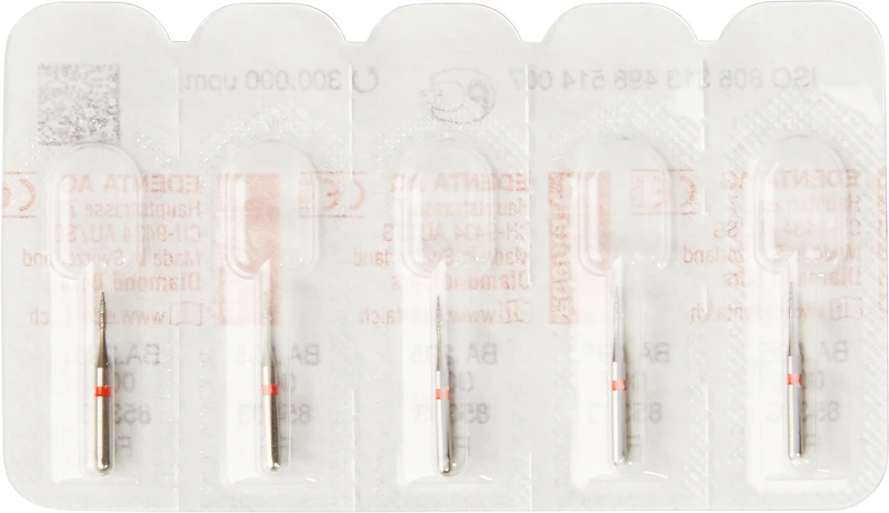 BAMBINO  Packung  5 Stück rot fein, FG kurz, Figur 295, 3,5 mm, ISO 007