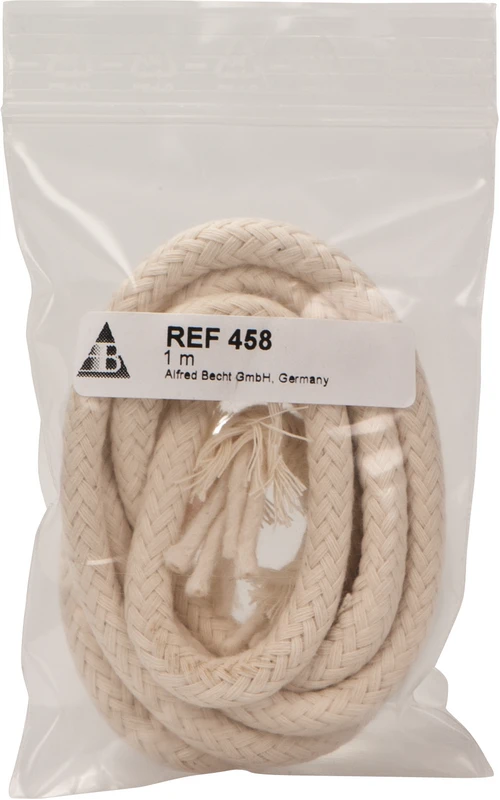 Spirituslampe aus Opalglas  Packung  Docht Ø 6 mm, geflochten, Meterware