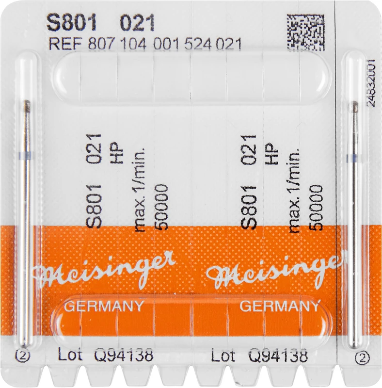 Sinterdiamanten S801  Packung  2 Stück blau mittel, HP, Figur 001 Kugel, ISO 021
