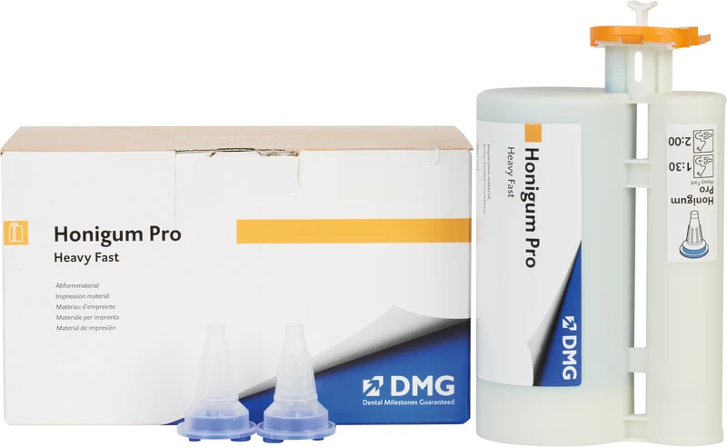 Honigum Pro Heavy  Packung  380 ml Doppelkartusche Fast, 10 MixStar-Tips