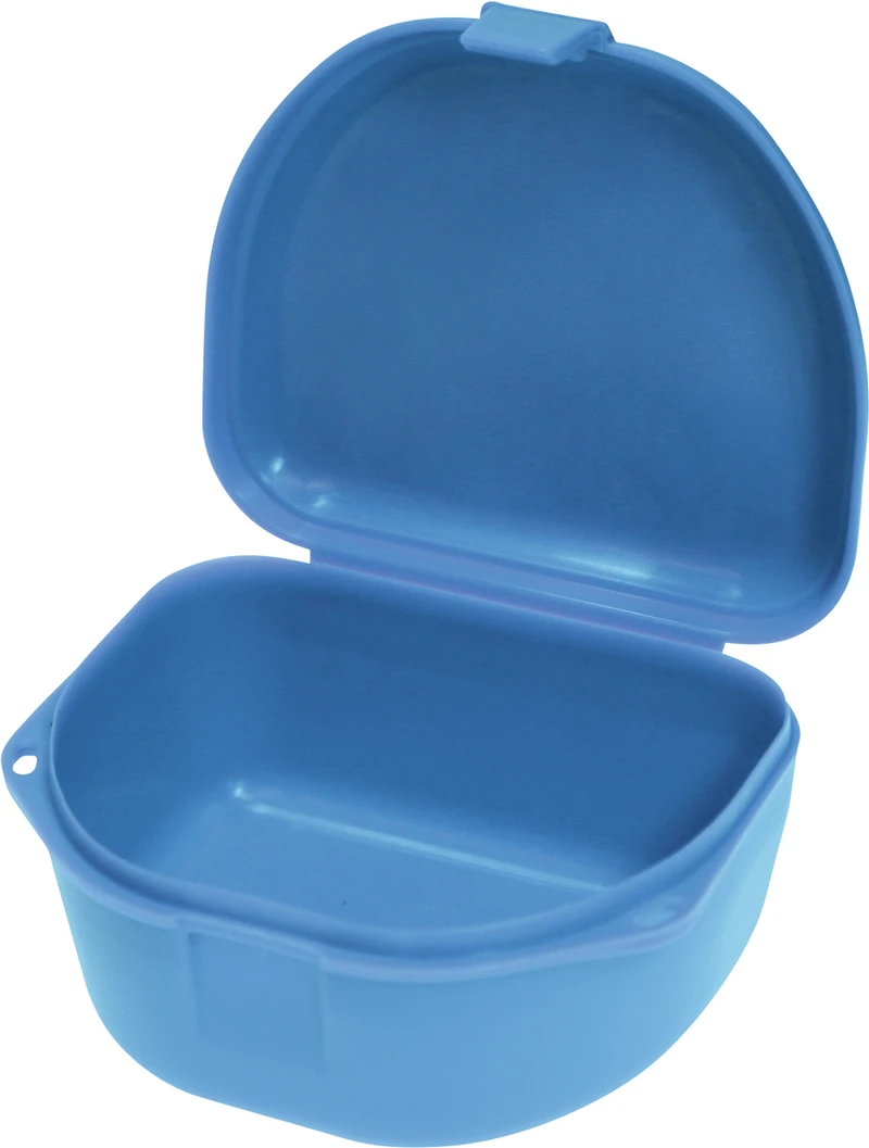 Schienen\Retainerboxen   Packung  144 Stück tief, neonblau
