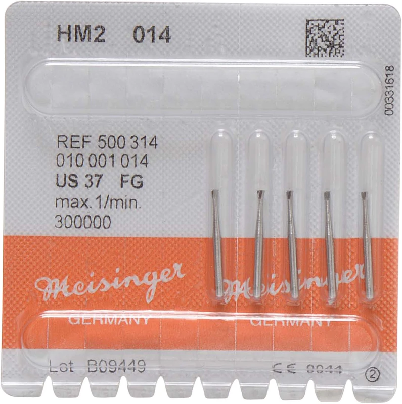 HM-Bohrer 2  Packung  5 Stück FG, Figur 010, 1,4 mm, ISO 014