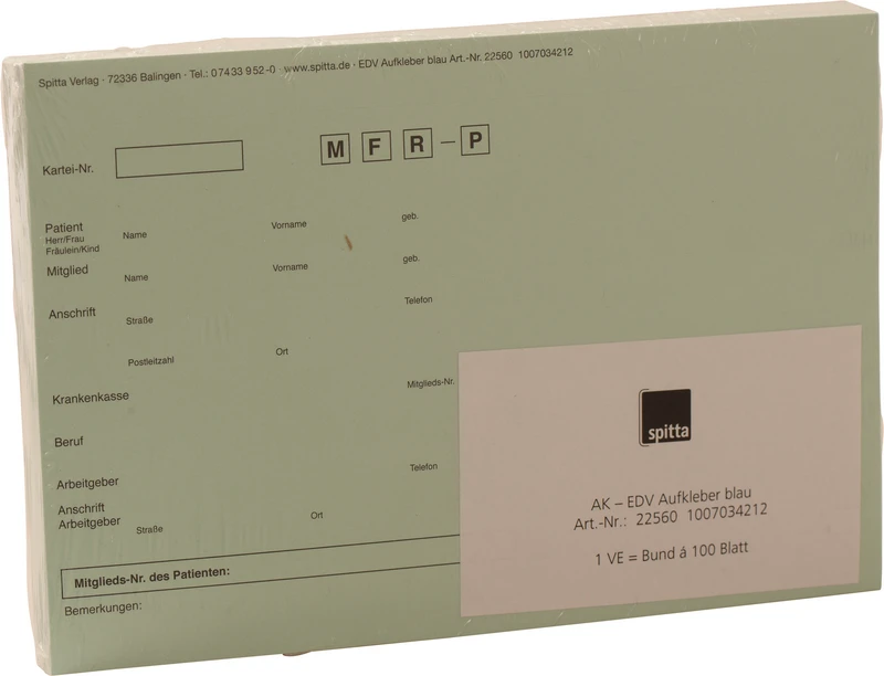Adressaufkleber DIN A5   Packung  100 Stück blau