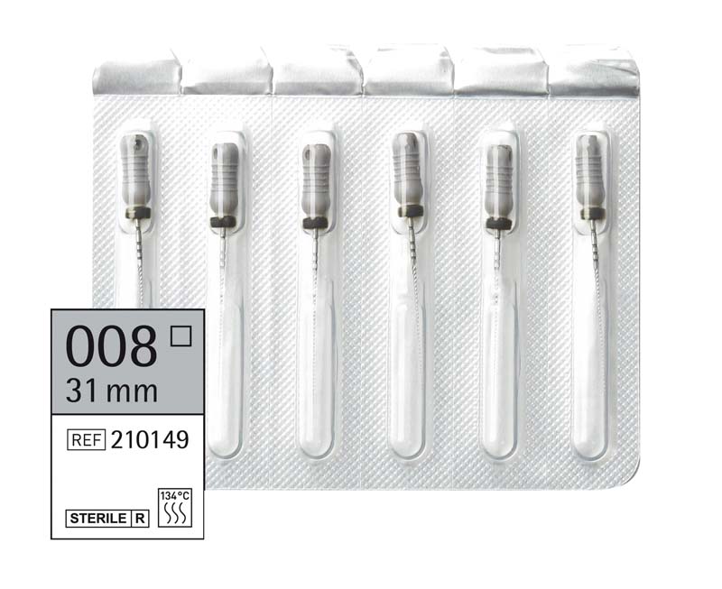 Omni K-Feilen steril  Packung  6 Stück steril, 31 mm, ISO 008