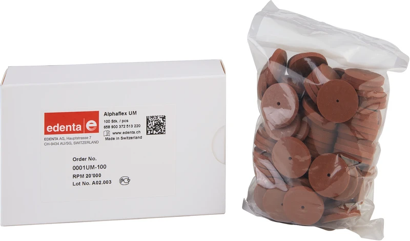 Alphaflex  Packung  100 Stück unmontiert, braun, Figur 372, 3 mm, ISO 220