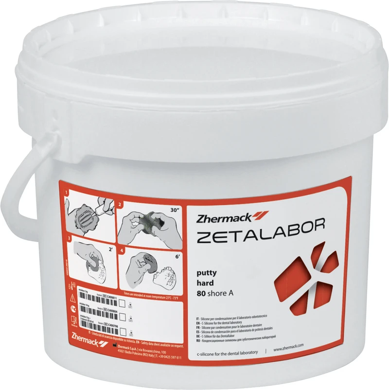 Zetalabor   Eimer  5 kg Silikon grau