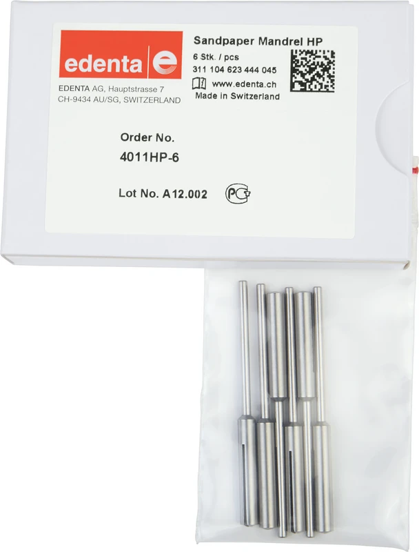 Sandpapiermandrelle  Packung  6 Stück HP, 18 mm, ISO 045