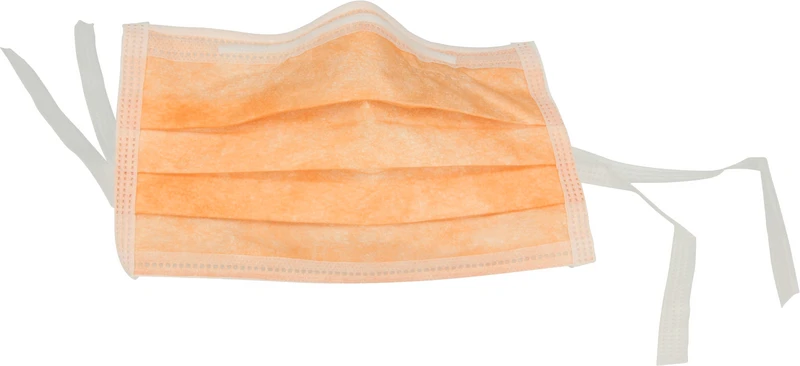 Monoart® Mundschutz Protection 3  Box  50 Stück zum Binden, orange