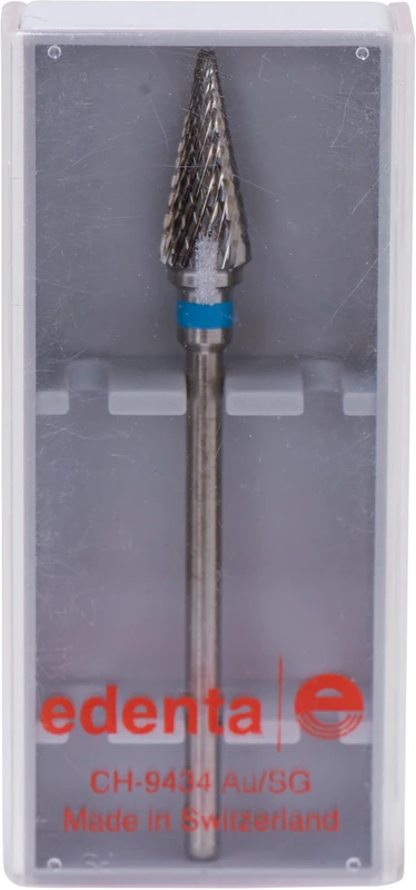 HM-Fräser Schliff 10  Stück  Kreuzverzahnung, blau standard, HP, Figur 257R, 14 mm, ISO 060