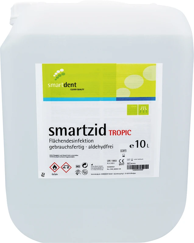 smartzid Flächendesinfektion  Kanister  10 Liter Tropic