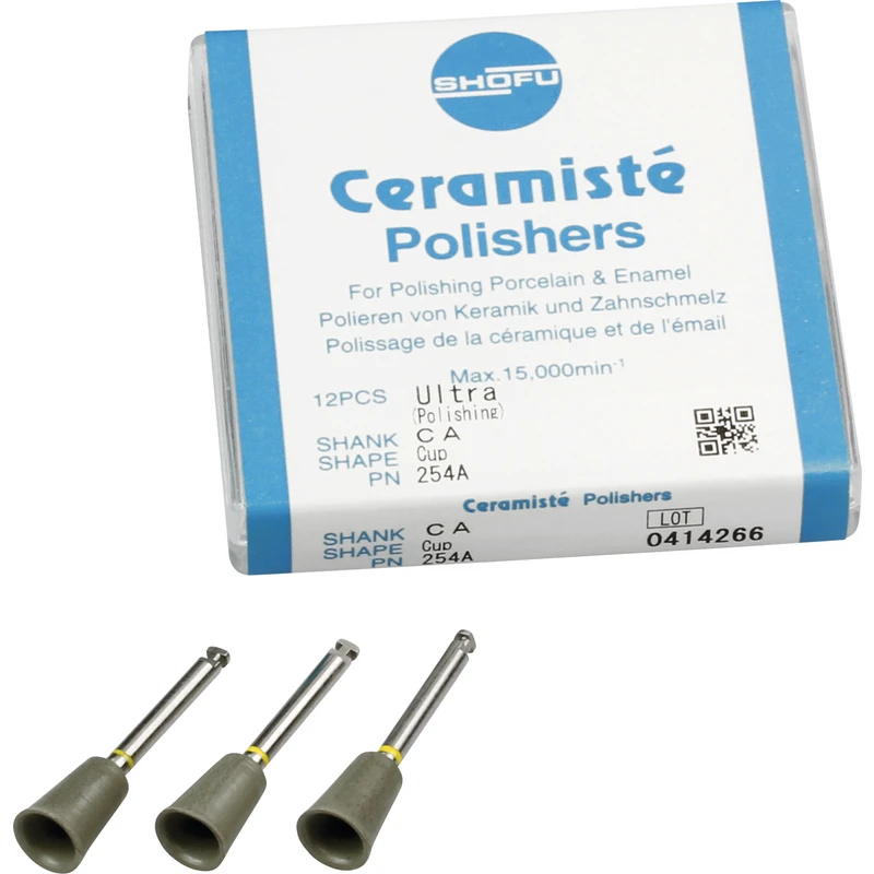 Ceramisté  Packung  12 Stück gelb ultra, RA, Figur Kelch, ISO 065