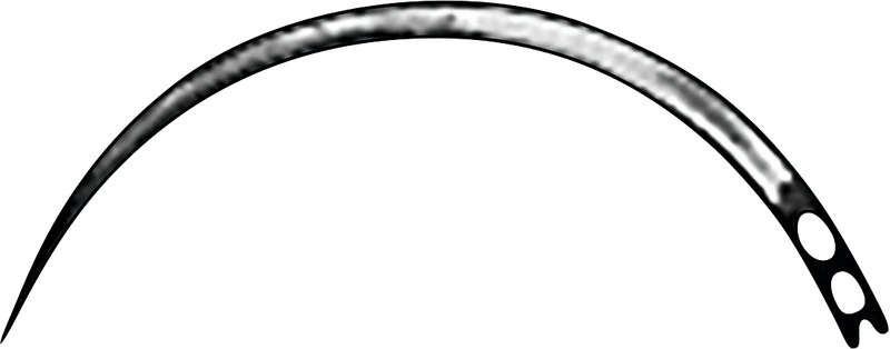 Chirurgische Nähnadeln  Packung  12 Stück Dreieckskörper, gebogen, Figur 15