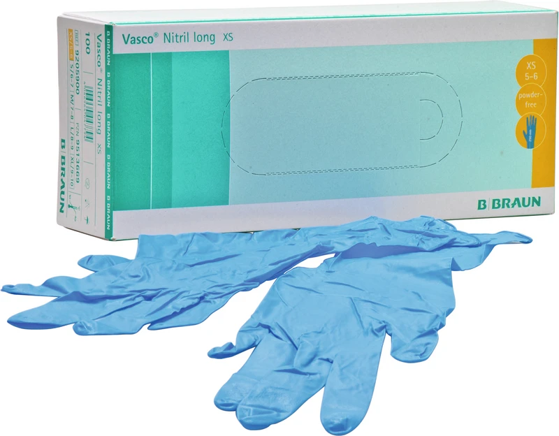 Vasco® Guard long  Packung  100 Stück puderfrei, blau, XS