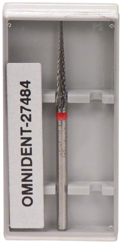 Omni HM-Fräser Schliff 20  Stück  kreuzverzahnt, rot fein, HP, Figur 187, 17 mm, ISO 023