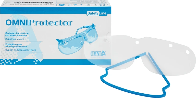 Schutzbrille  Packung  Brille, 20 x Visiere, 3 x Halterungen