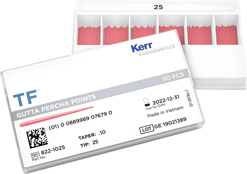 TF Guttapercha  Packung  100 Stück Taper.10, ISO 025