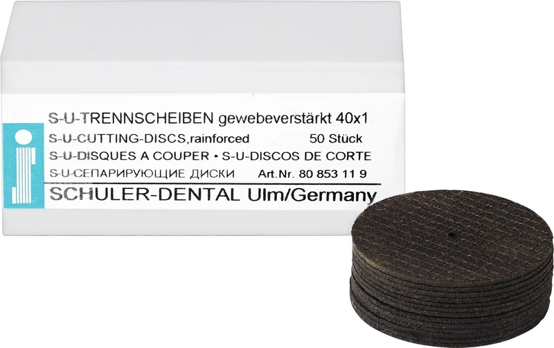 S-U-Trennscheiben gewebeverstärkt  Packung  50 Stück Ø 40 mm x 1 mm