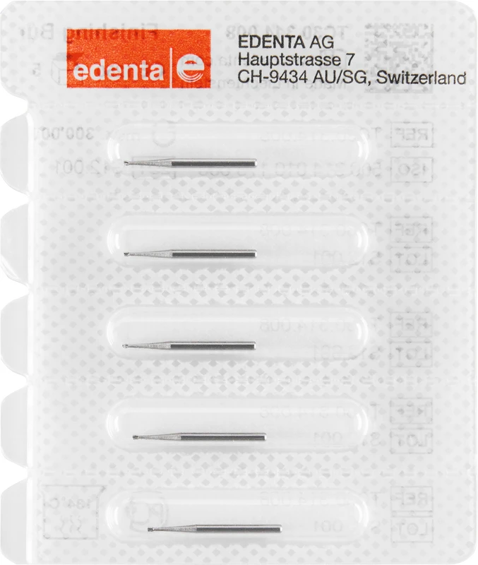 HM-Finierer TC30  Packung  5 Stück FG, Figur 010 umgekehrter Kegel, 0,8 mm, ISO 008