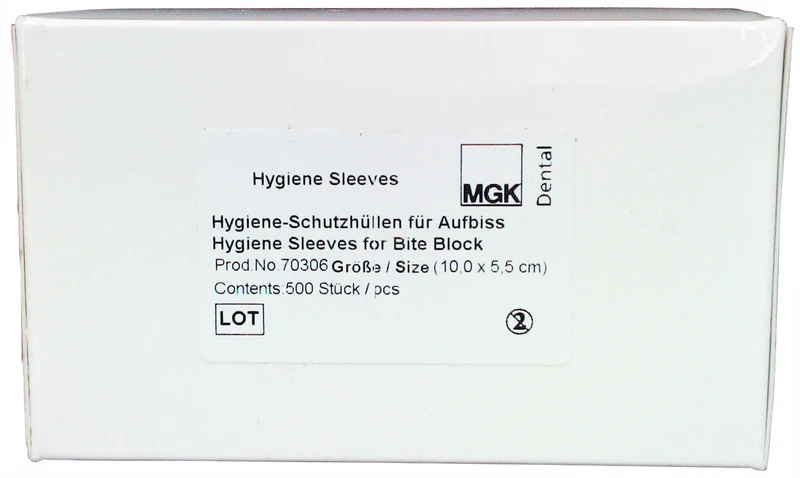 Hygiene-Schutzhüllen für Aufbiss  Packung  500 Hüllen 10 x 5,5 cm