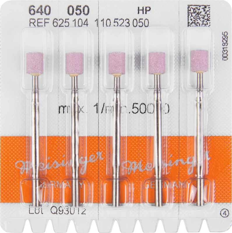 Keramische Schleifer 640  Packung  5 Stück rosa mittel, HP, Figur 110, 6 mm, ISO 050