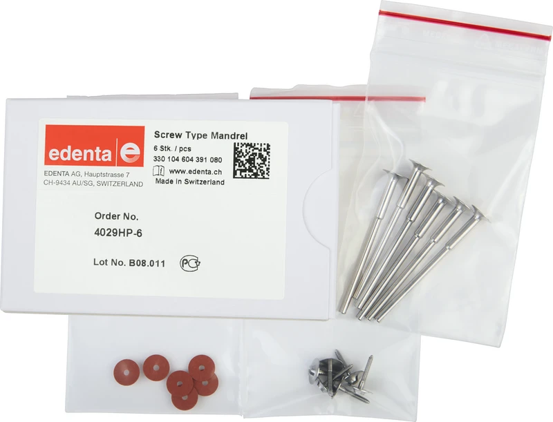 Schraubmandrelle 305  Packung  6 Stück HP verstärkt, 4 mm, ISO 080