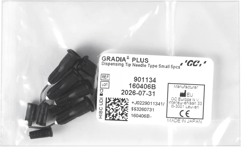 GC GRADIA PLUS Dosierspitze  Packung  5 Stück schmal