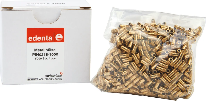 Rundstifte  Packung  1.000 Metall-Hülsen 6 mm