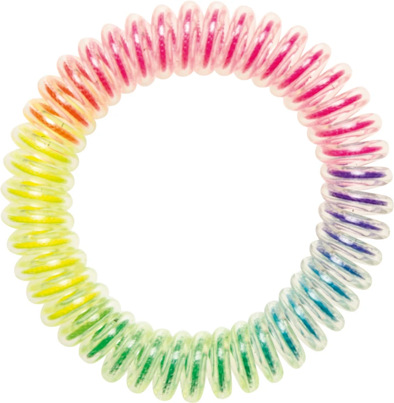 Armband Haargummi  Packung  48 Gummis Regenbogen