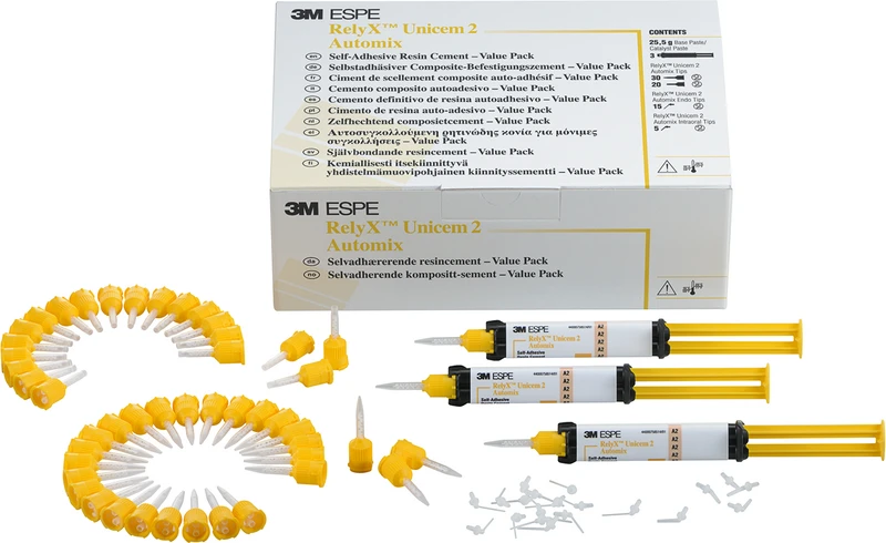 RelyX Unicem 2 Automix  Value Pack  3 x 8,5 g Automix-Spritze transluzent, Zubehör