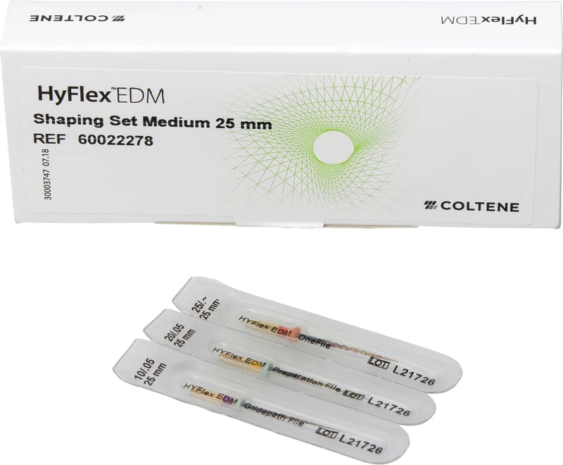 HyFlex EDM NiTi-Feilen  Set Medium  3 Shaping Feilen 25 mm