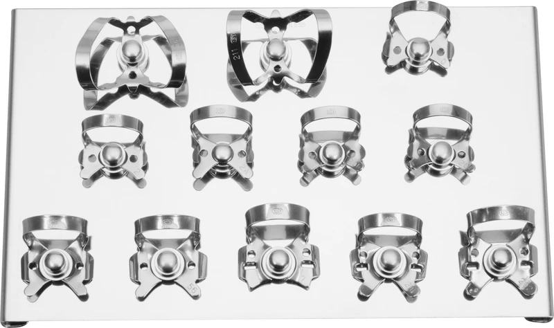 Fit-Kofferdam® Klammerbord  Set  mit 12 Klammern