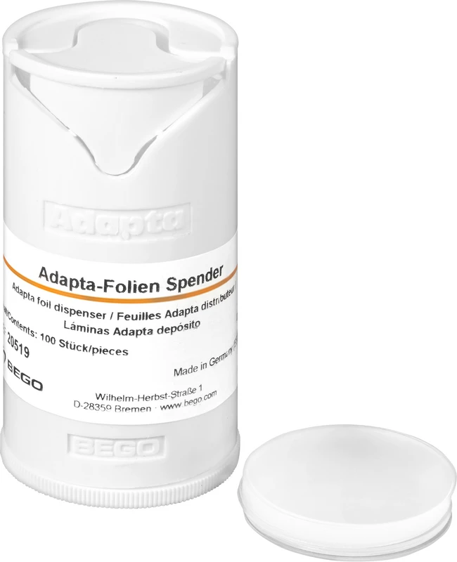 Adapta  Packung  1 Folienspender, 100 Adapta-Folien 0,6 mm