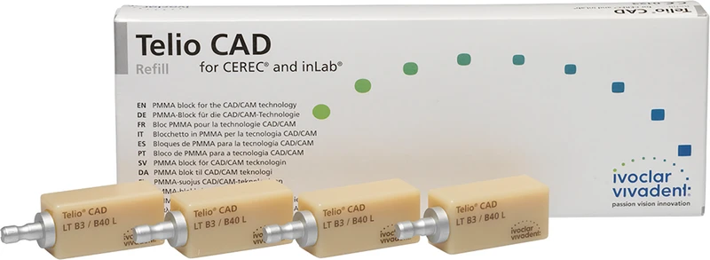 Telio® CAD  Packung  9 Stück Größe B40L, B3 LT