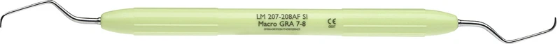 LM Macro Gracey   Stück  Figur 7\8, für Präm.\Molaren, hellgrün, LM-ErgoNorm Griff