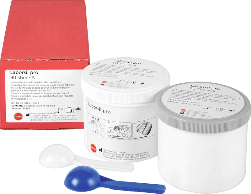 Laborsil pro 90  Packung  750 g Dosen Komponente A, 750 g Komponente B