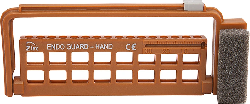Steri-Endo Guard Hand  Stück  für 16 Handinstrumente, kupfer, 13,7 x 1 x 5,6 cm