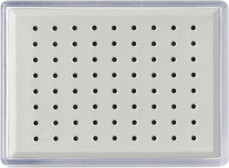 Bohrerständer  Stück  für 72 FG Instrumente, 87 x 64 x 35 mm