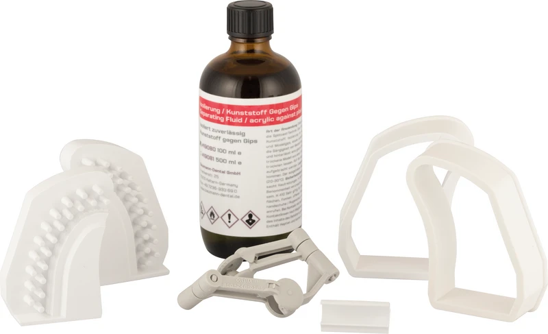 Quadra Base®  Set  20 Modellbasen, 4 Manschetten, 10 Einweg-Artikulatoren, 1 Modelladapter