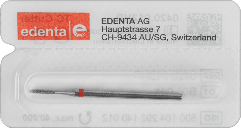 HM-Fräser Schliff 20  Stück  Kreuzverzahnung, rot fein, HP, Figur 292, 8 mm, ISO 012