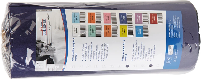 Patientenumhang Nr. 3  Rolle  60 Stück dunkelblau, 80 x 54 cm