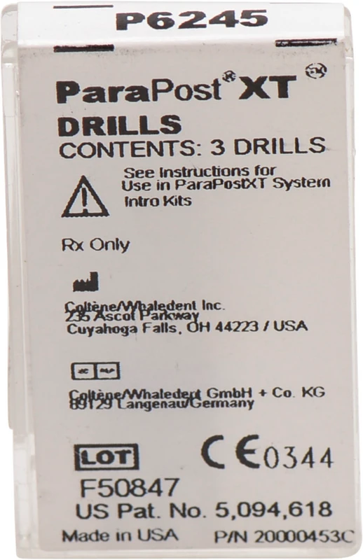 ParaPost® XT Bohrer  Nachfüllpackung  3 Stück Ø 1,14 mm blau