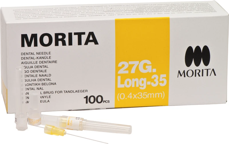 MORITA Kanülen  Packung  100 Stück 27 GL-35, 0,4 x 35 mm