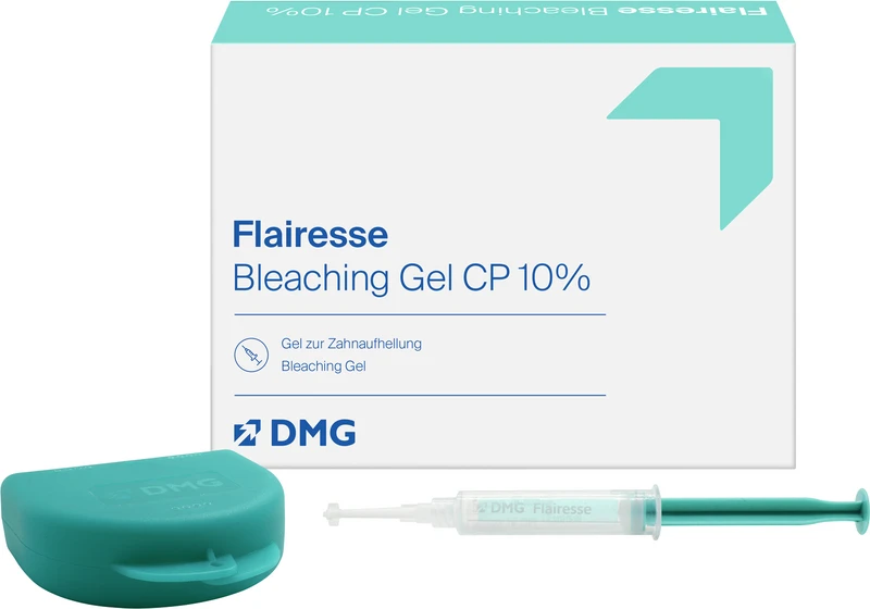 Flairesse Bleaching Gel   Starter Set  5 ml Spritze CP 10%, 1 Schienenbox