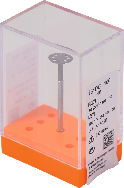 Diamantscheiben 231D  Stück  gelb extra fein, HP, Figur 064, 0,3 mm, ISO 100