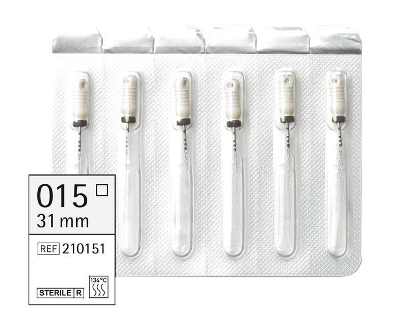 Omni K-Feilen steril  Packung  6 Stück steril, 31 mm, ISO 015