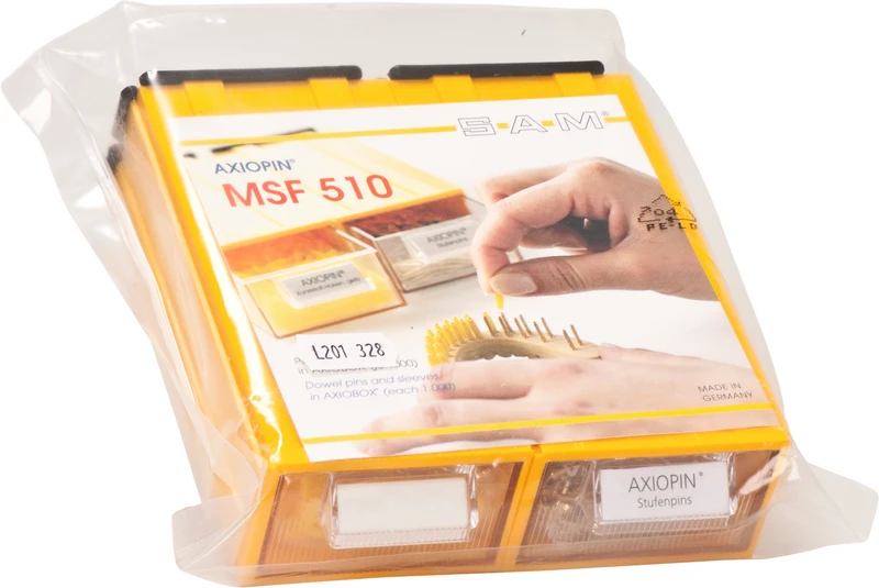 SAM® PIN SYSTEM AXIOPIN®  Packung  1.000 Pins, 1.000 Hülsen, in AXIOBOX