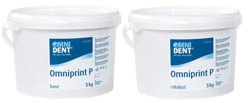 Omniprint P  Packung  5 kg Eimer base, 5 kg Eimer catalyst