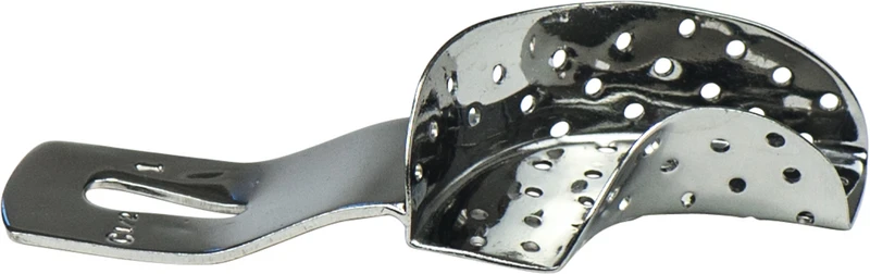 Abdrucklöffel für partielle Abdrücke  Stück  Gr. 1 rechts, perforiert