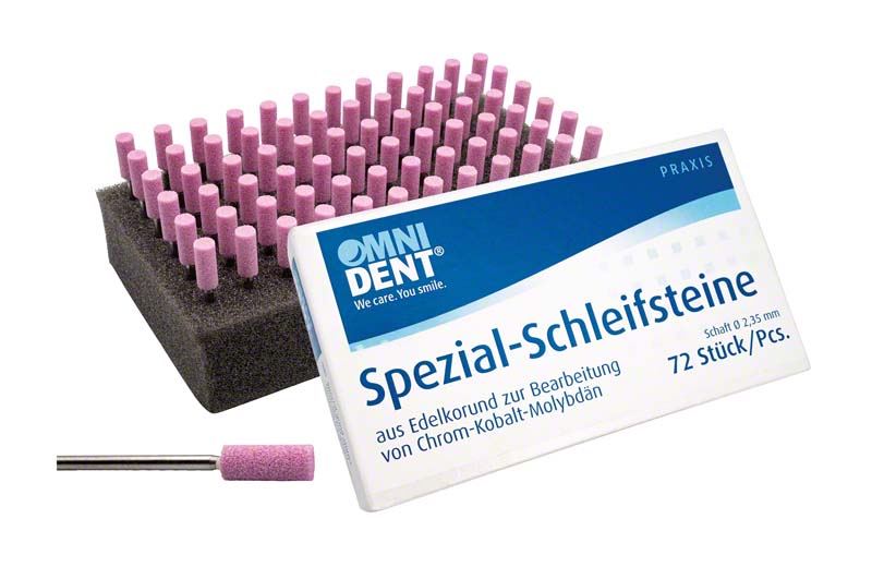 Spezial-Schleifsteine  Packung  72 Stück rosa, Körnung 80 µm, HP, Figur 32