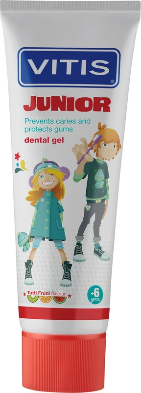 VITIS® Junior Zahngel  Tube  75 ml Tutti Frutti